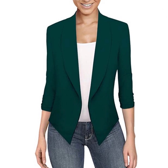 Hybrid & company Jackets & Blazers - ‼️SOLD‼️Hybrid & Company Green Open Front Blazer